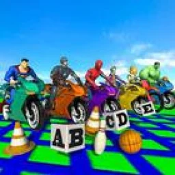 Super Heroes Downhill Stunts Racing icon